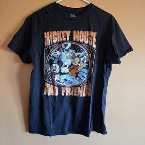 Disney Mickey Mouse and Friends Space Graphic Tee, L (PTP=21")